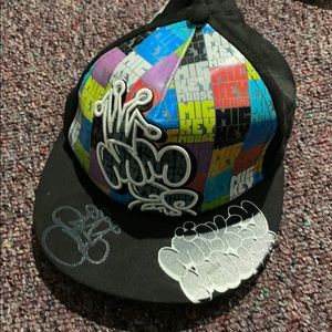 Mickey Mouse graffiti cap.